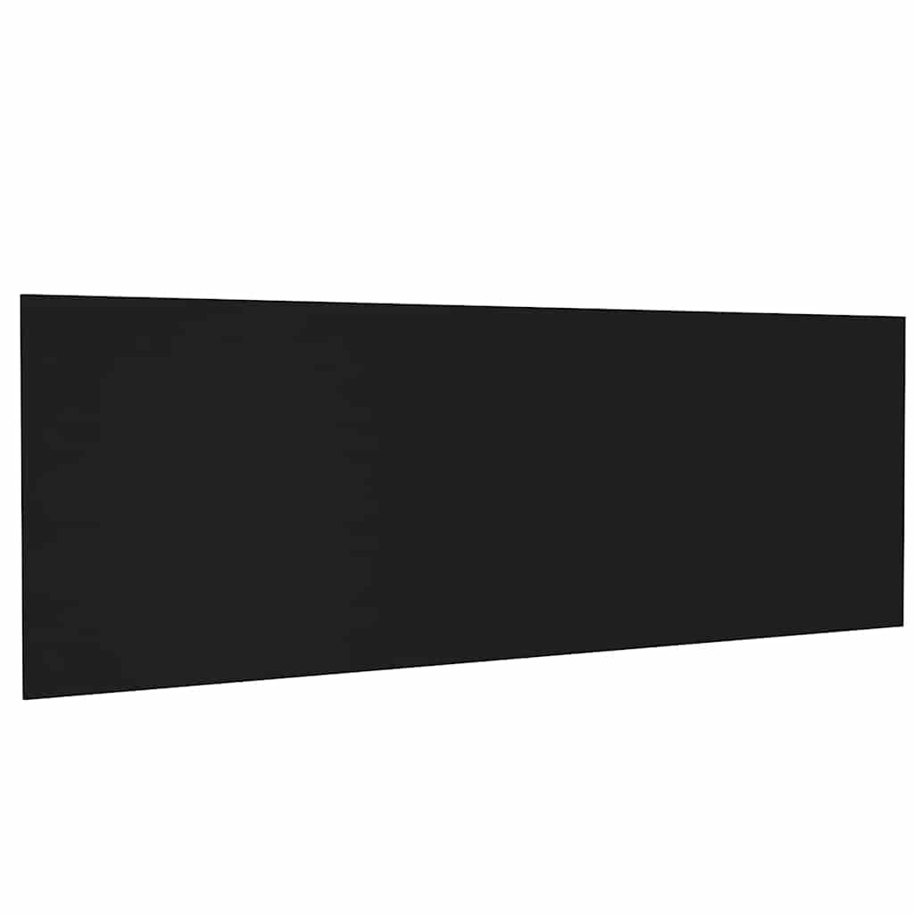 Wall Headboard | Black | Engineered Wood | 240 cm x 1.5 cm x 80 cm