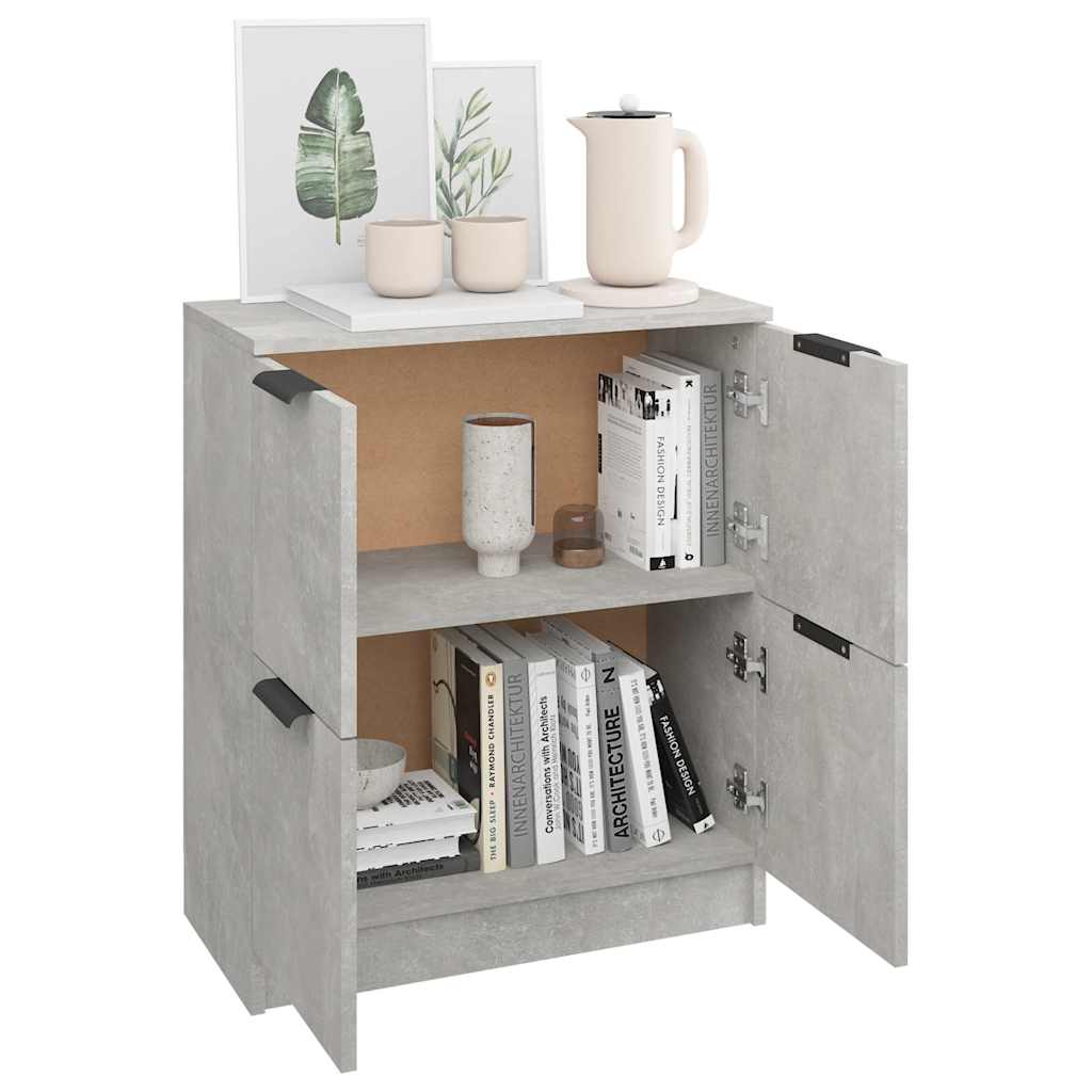 Sideboard Concrete Grey 60x30x70 cm Engineered Wood