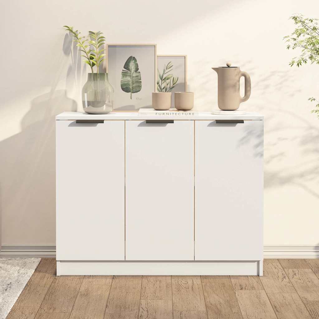 Sideboard White 90,5x30x70 cm Engineered Wood