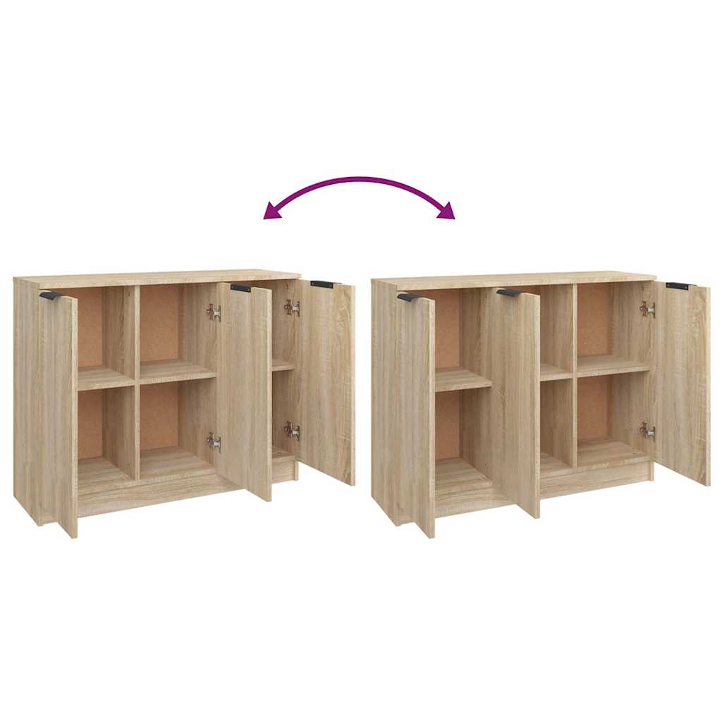 Sideboard Sonoma Oak 90.5x30x70 cm Engineered Wood