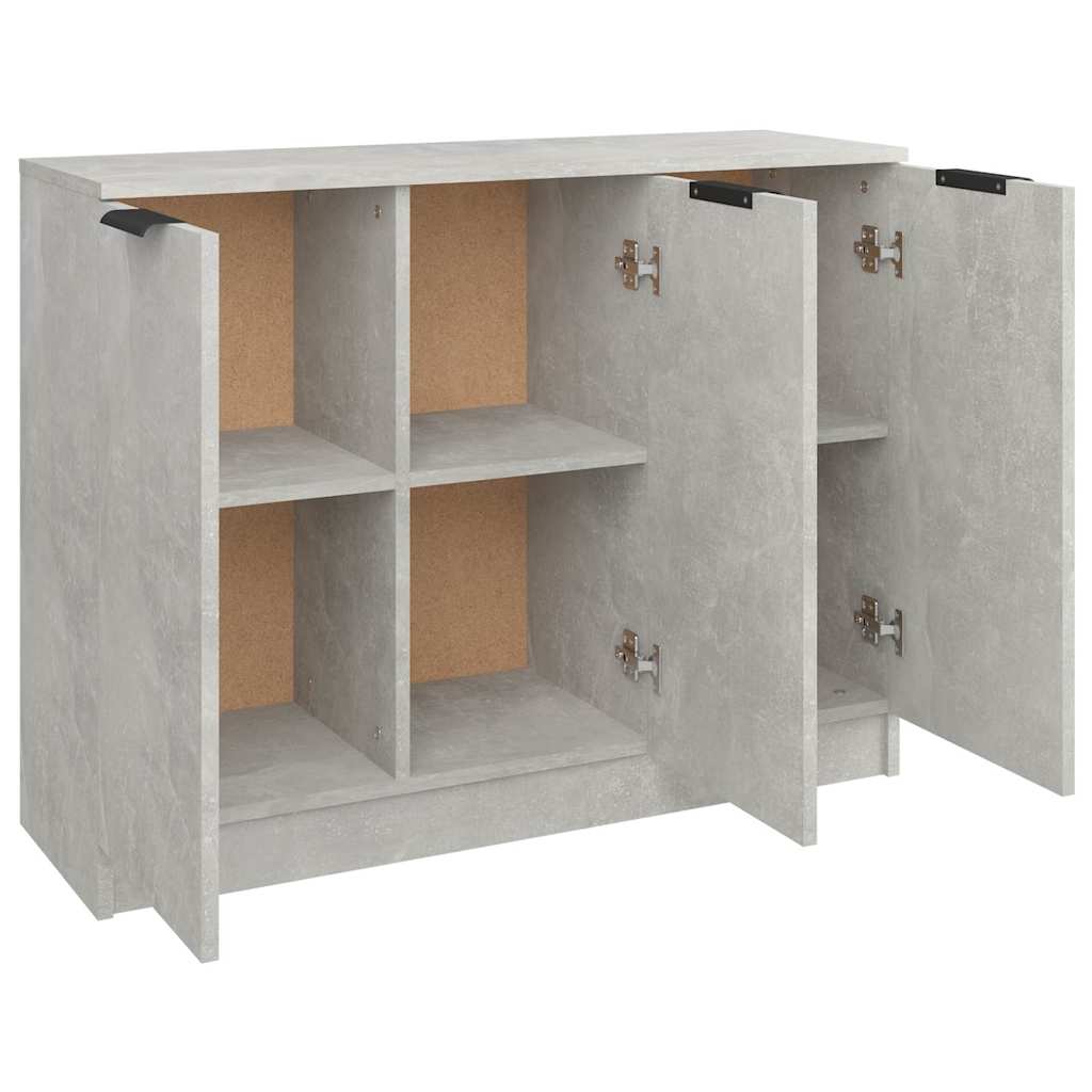 Sideboard Concrete Grey 90,5x30x70 cm Engineered Wood