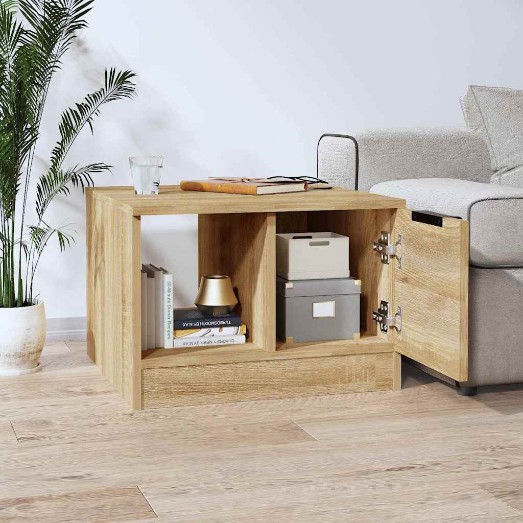 Coffee Table Sonoma Oak 50x50x36 cm Engineered Wood