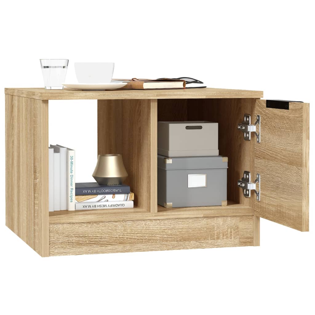 Coffee Table Sonoma Oak 50x50x36 cm Engineered Wood