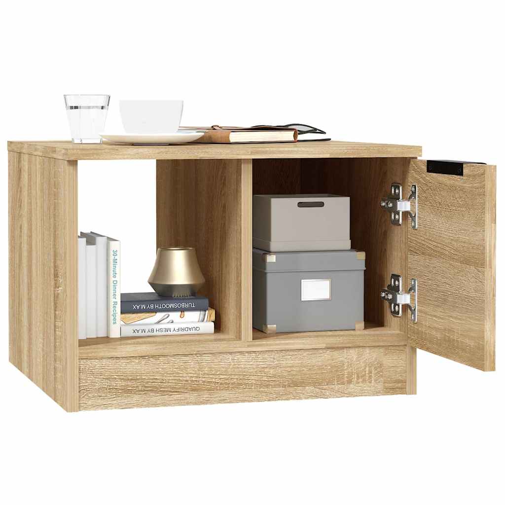 Coffee Table Sonoma Oak 50x50x36 cm Engineered Wood