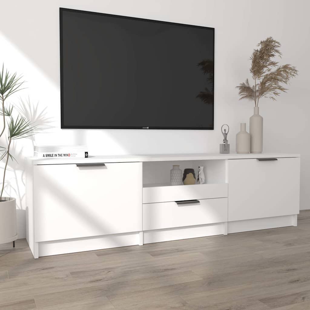 811448 vidaXL TV Cabinet White 140x35x40 cm Engineered Wood
