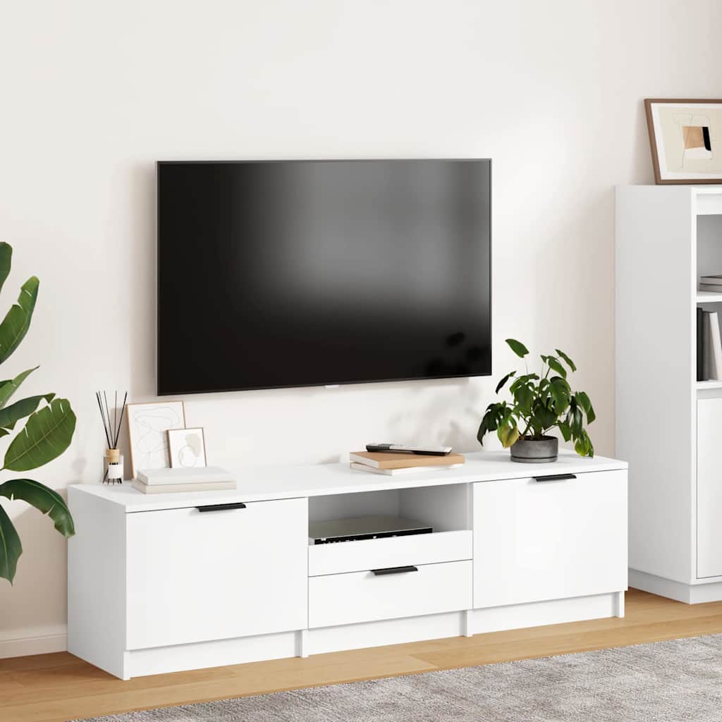 811448 vidaXL TV Cabinet White 140x35x40 cm Engineered Wood