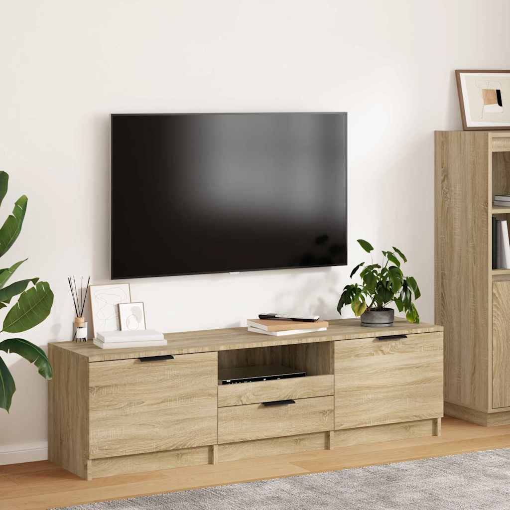 TV Cabinet Sonoma Oak 140x35x40 cm Engineered Wood