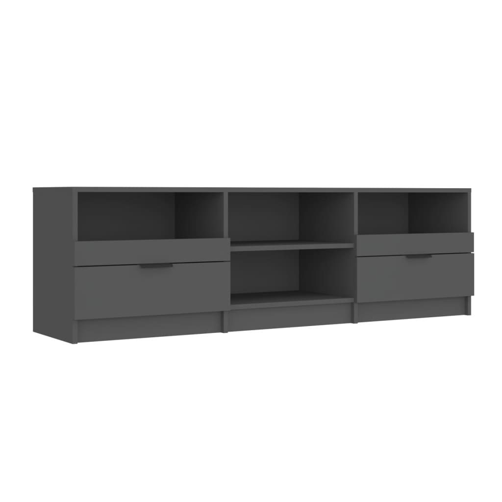 vidaXL TV Cabinet Black 150x33.5x45 cm Engineered Wood