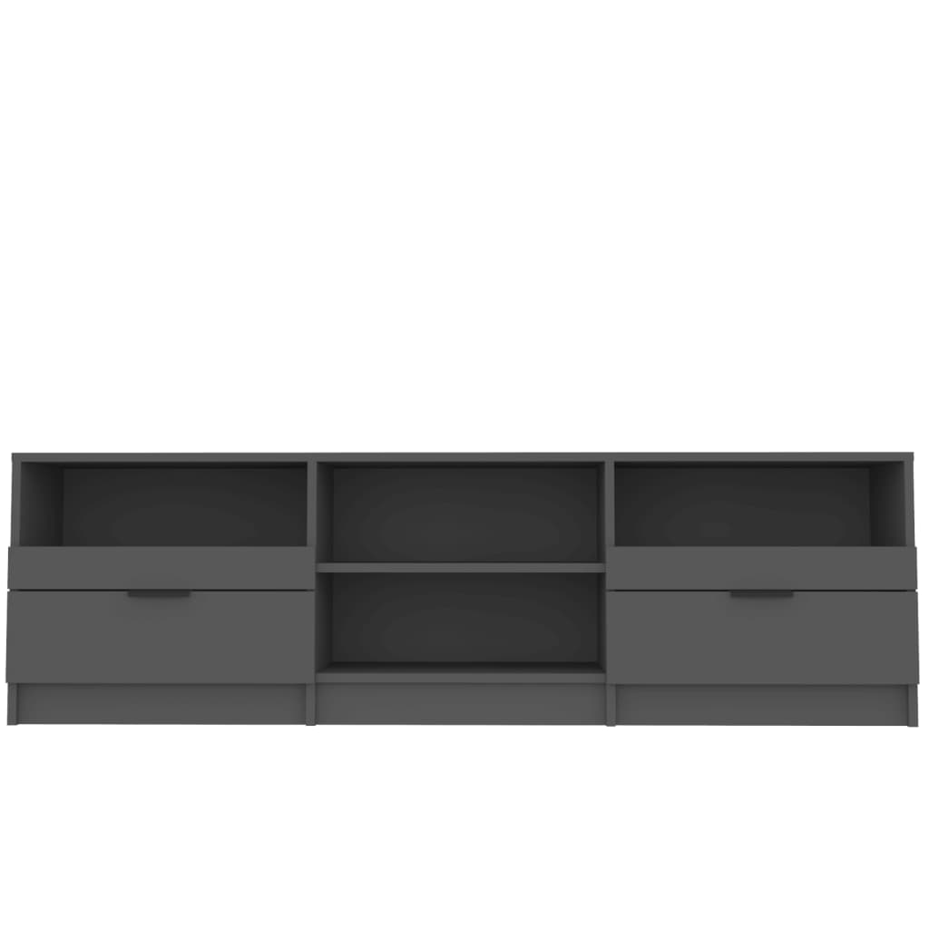 vidaXL TV Cabinet Black 150x33.5x45 cm Engineered Wood