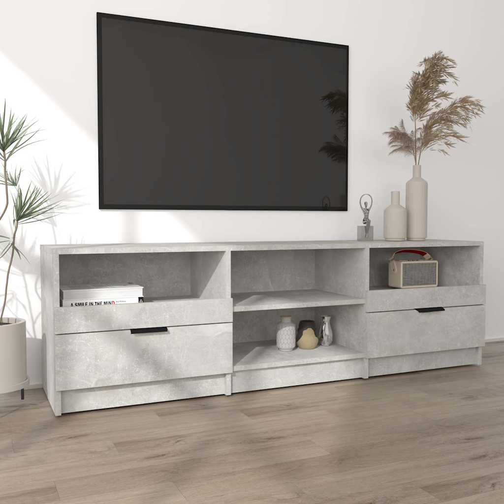 TV Cabinet Concrete Grey 150x33,5x45 cm Engineered Wood