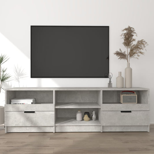 TV Cabinet | Concrete Grey | Engineered Wood | Medium | TV Stand