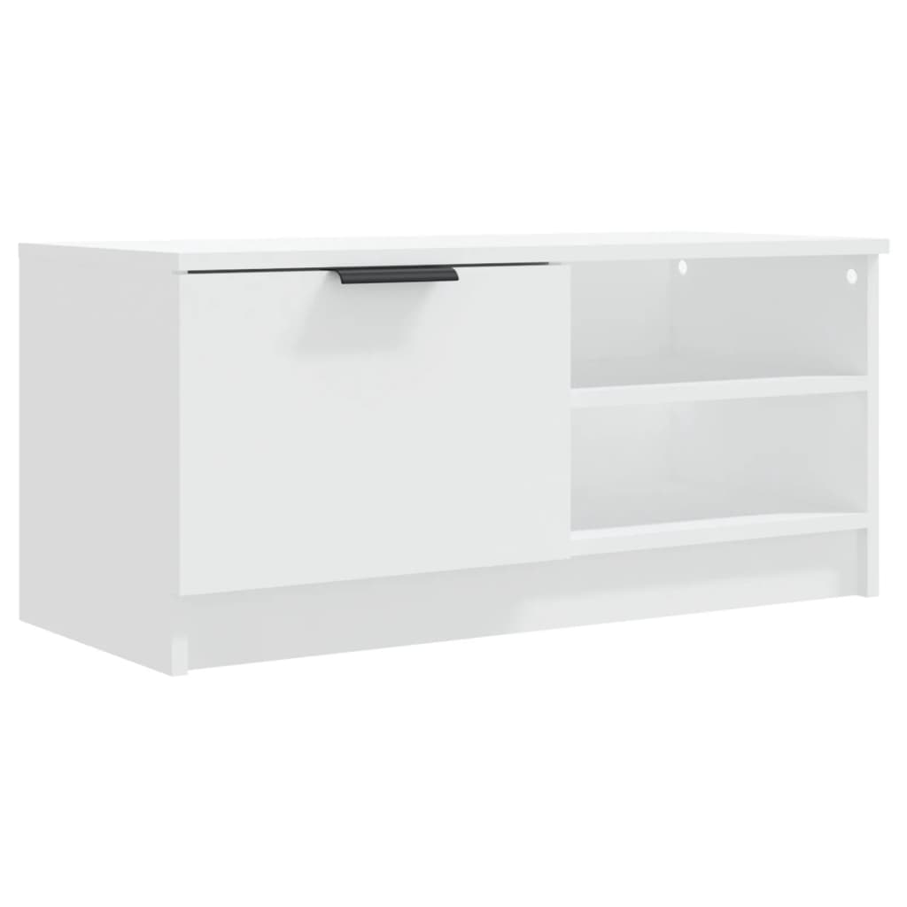 TV Cabinet White 80x35x36,5 cm Engineered Wood
