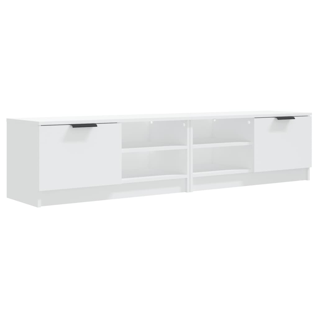 2 Piece TV Cabinet Set White 80x35x36,5 cm Engineered Wood