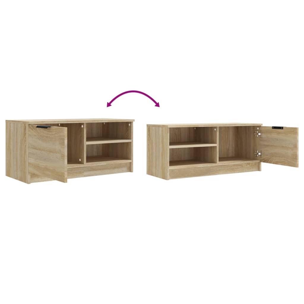 TV Cabinet Sonoma Oak 80x35x36,5 cm Engineered Wood