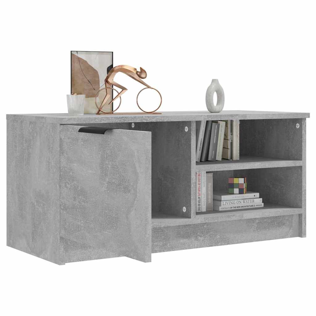TV Cabinet Concrete Grey 80x35x36,5 cm Engineered Wood