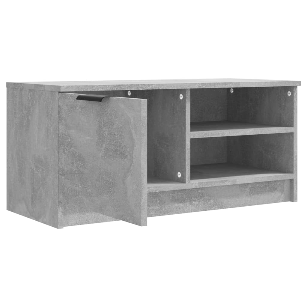 vidaXL TV Cabinets 2 pcs Concrete Grey 80x35x36.5 cm Engineered Wood