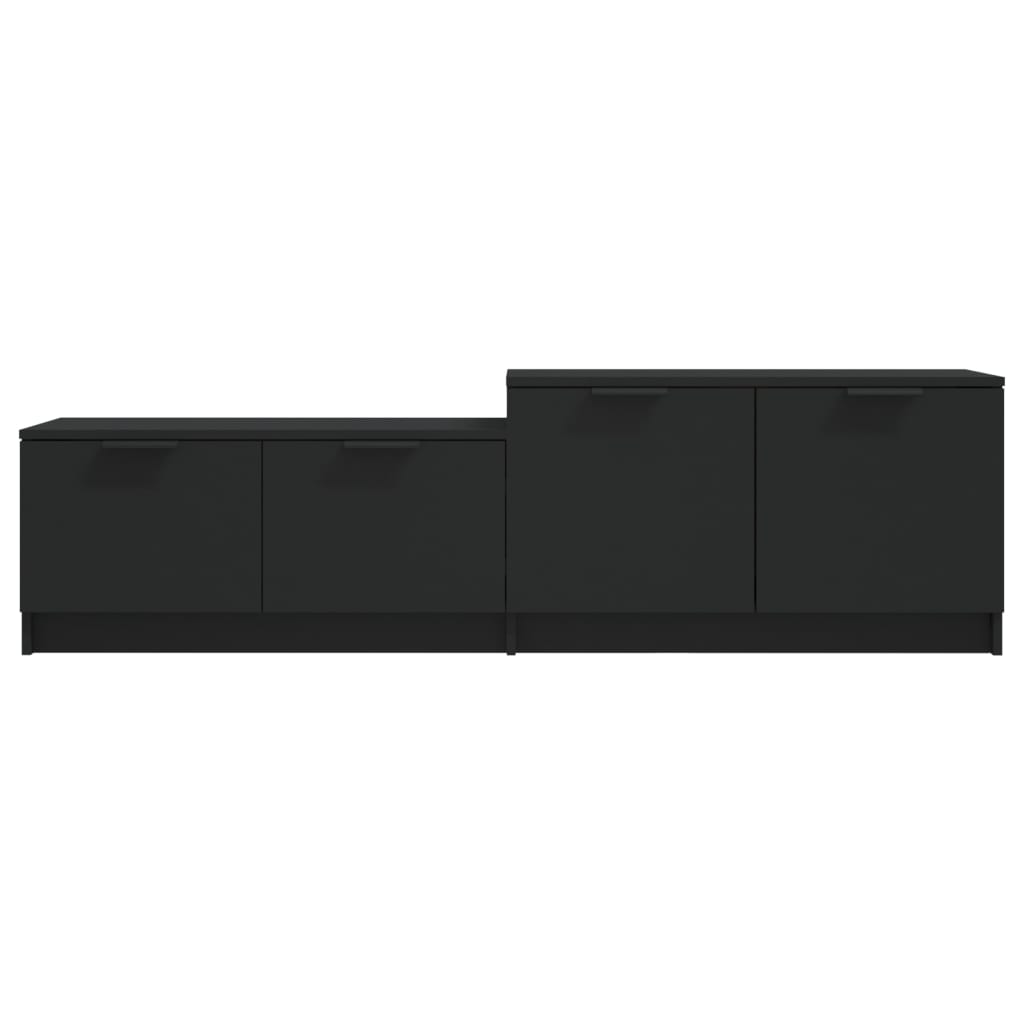 vidaXL TV Cabinet Black 158.5x36x45 cm Engineered Wood