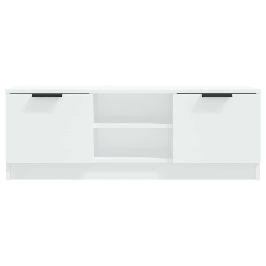 TV Cabinet White 102x35x36,5 cm Engineered Wood
