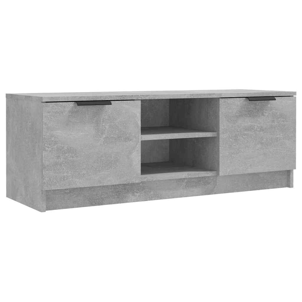TV Cabinet Concrete Grey 102x35x36,5 cm Engineered Wood