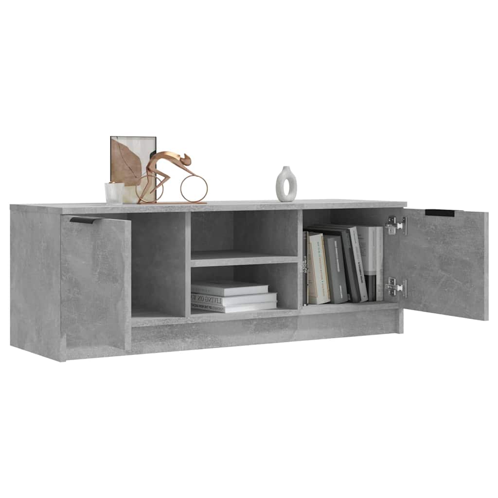 TV Cabinet Concrete Grey 102x35x36,5 cm Engineered Wood