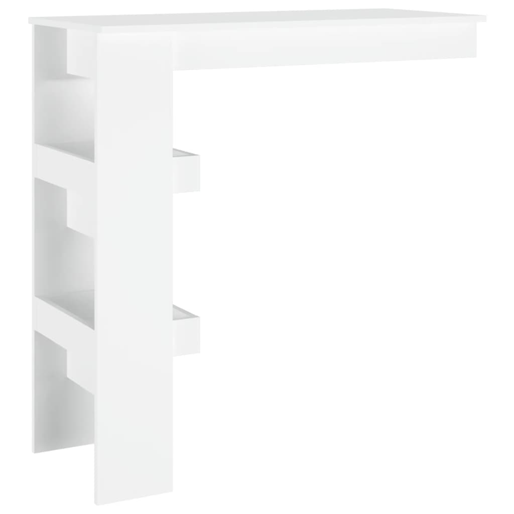 vidaXL Wall Bar Table White 102x45x103.5 cm Engineered Wood