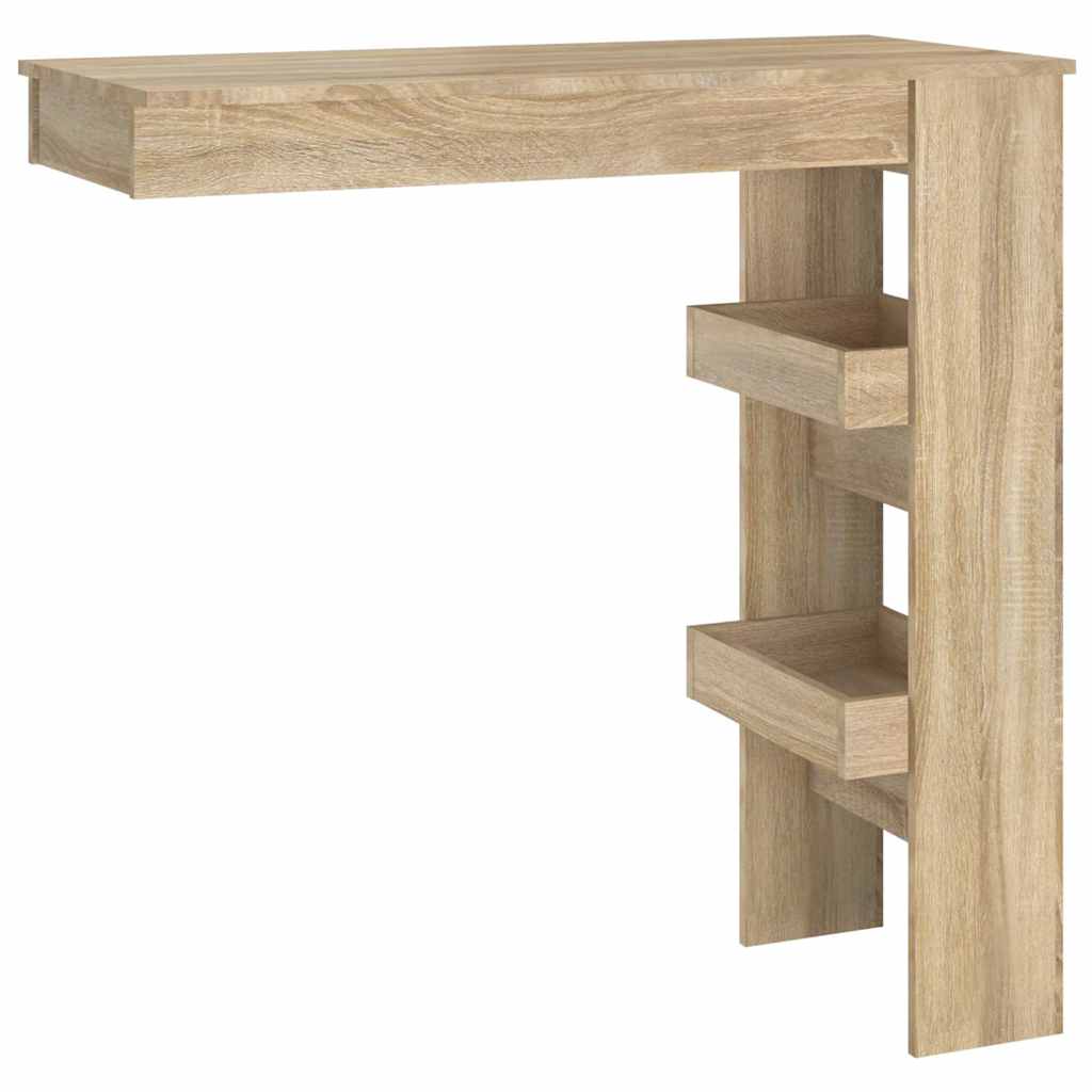 Wall Bar Table Sonoma Oak 102x45x103,5 cm Engineered Wood