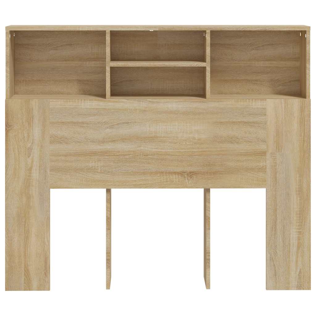Headboard Cabinet Sonoma Oak 120x19x103.5 cm