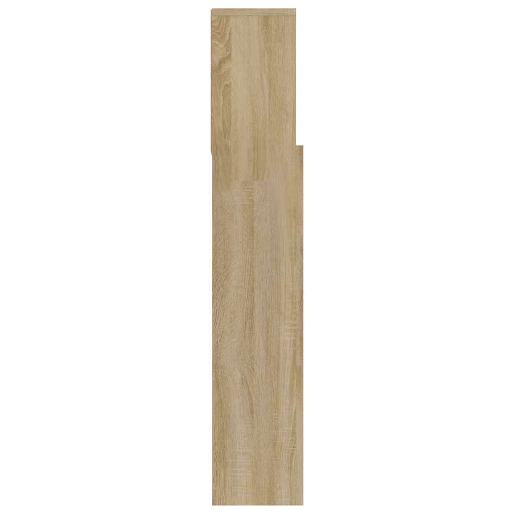 Headboard Cabinet Sonoma Oak 120x19x103.5 cm