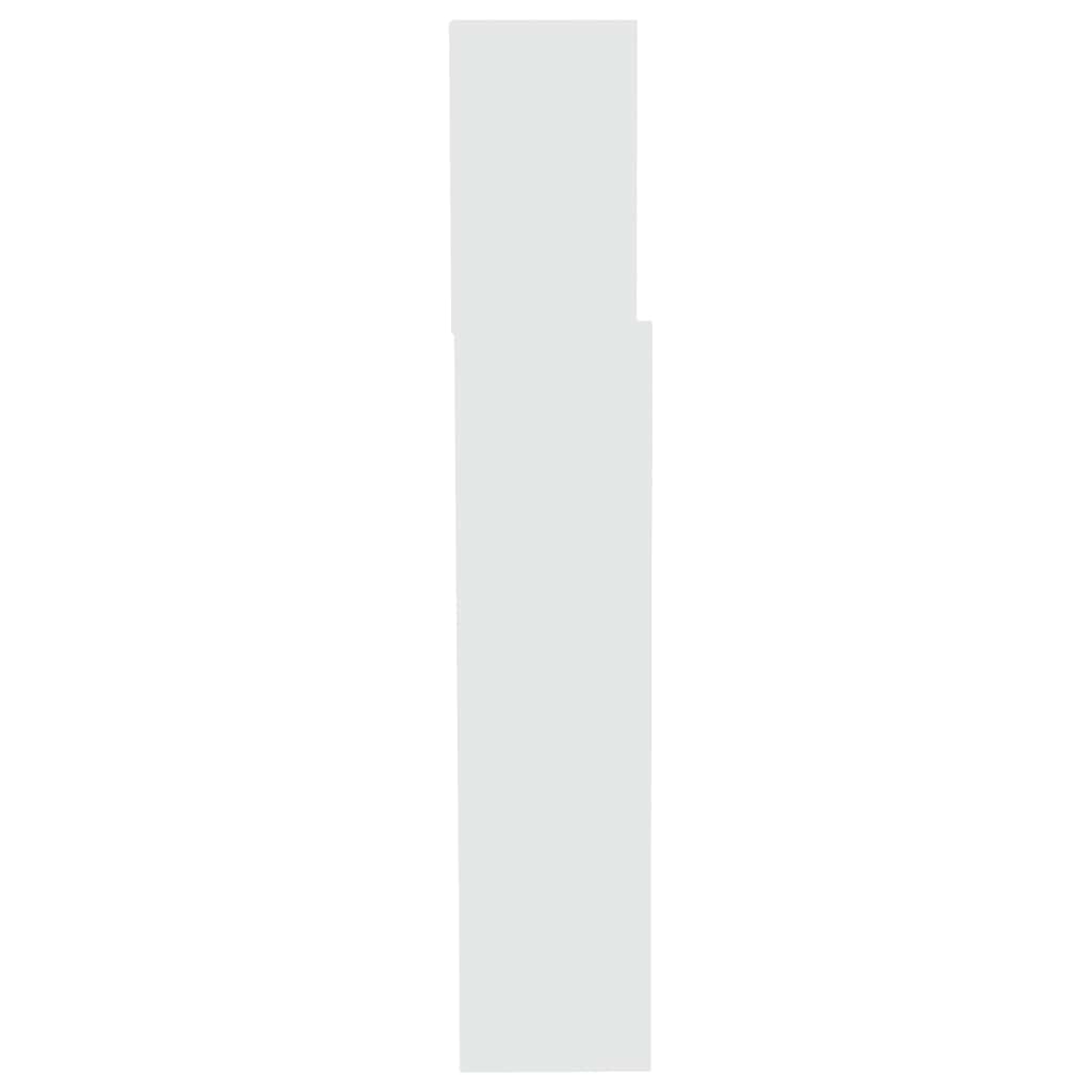 Headboard Cabinet White 200x19x103.5 cm