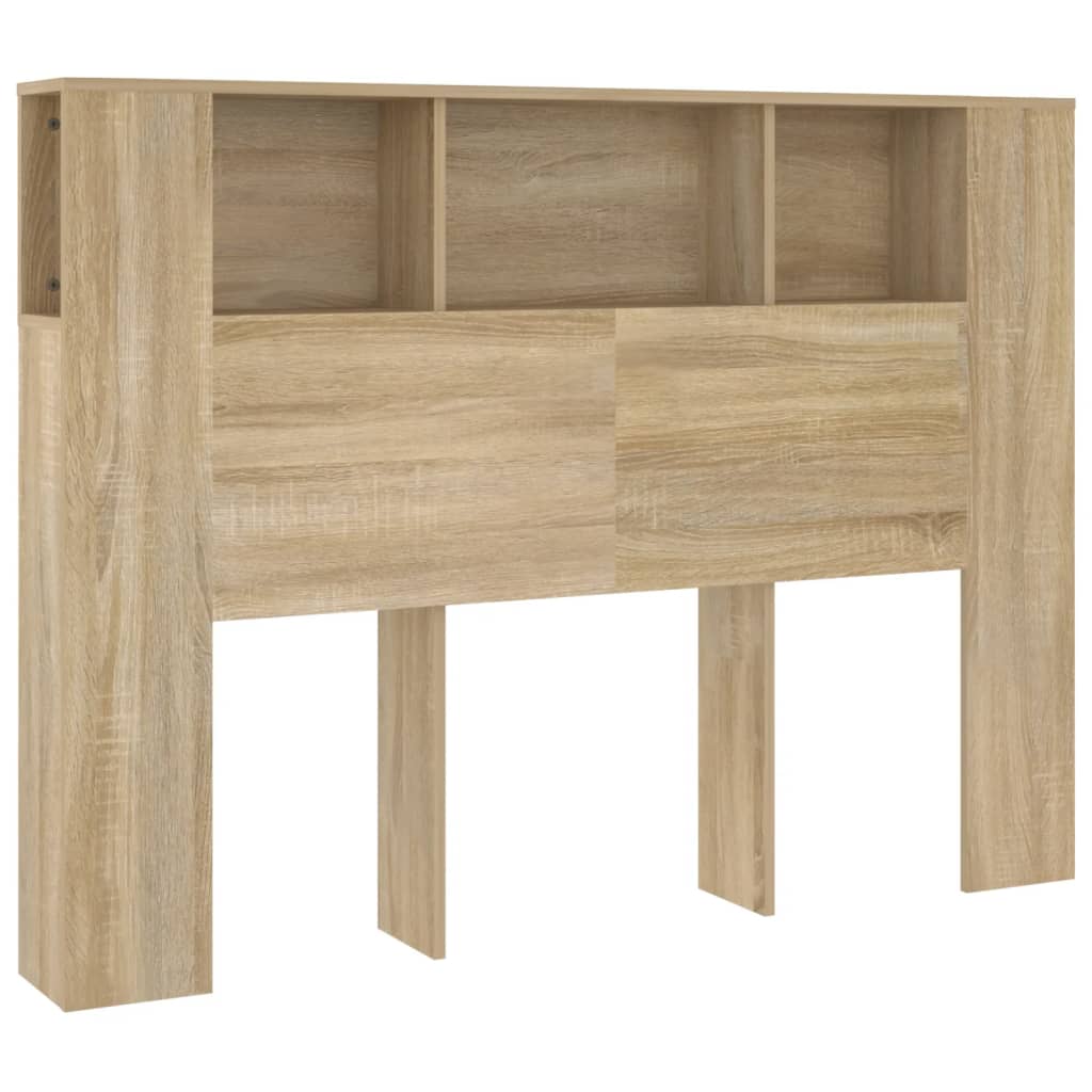 vidaXL Headboard Cabinet Sonoma Oak 140x18.5x104.5 cm