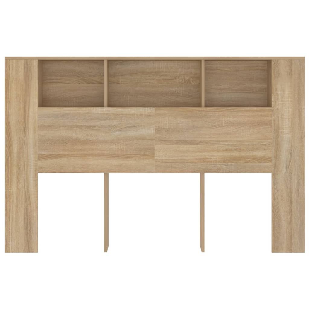 vidaXL Headboard Cabinet Sonoma Oak 160x18.5x104.5 cm