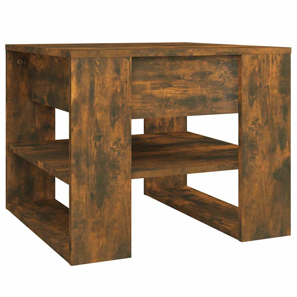 Coffee Table Smoked Oak 55,5x55x45 cm Engineered Wood