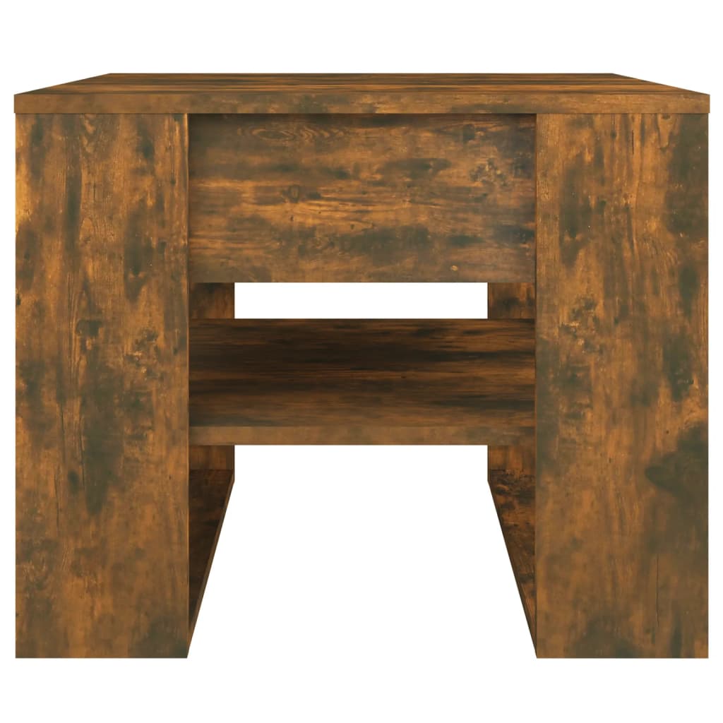 Coffee Table Smoked Oak 55,5x55x45 cm Engineered Wood