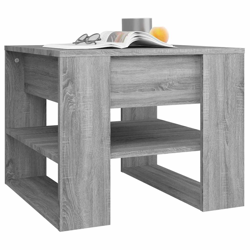 Coffee Table Grey Sonoma 55,5x55x45 cm Engineered Wood