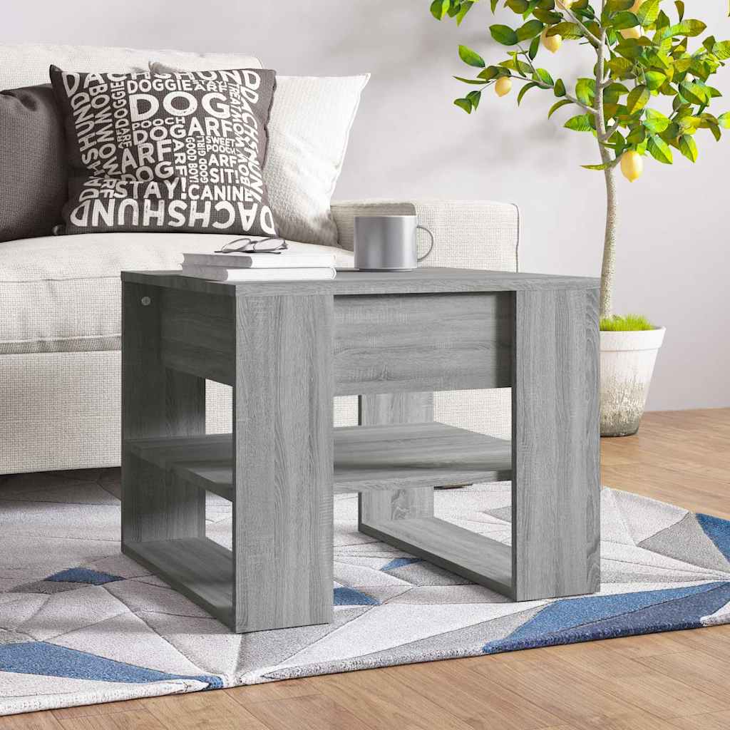 Coffee Table Grey Sonoma 55,5x55x45 cm Engineered Wood