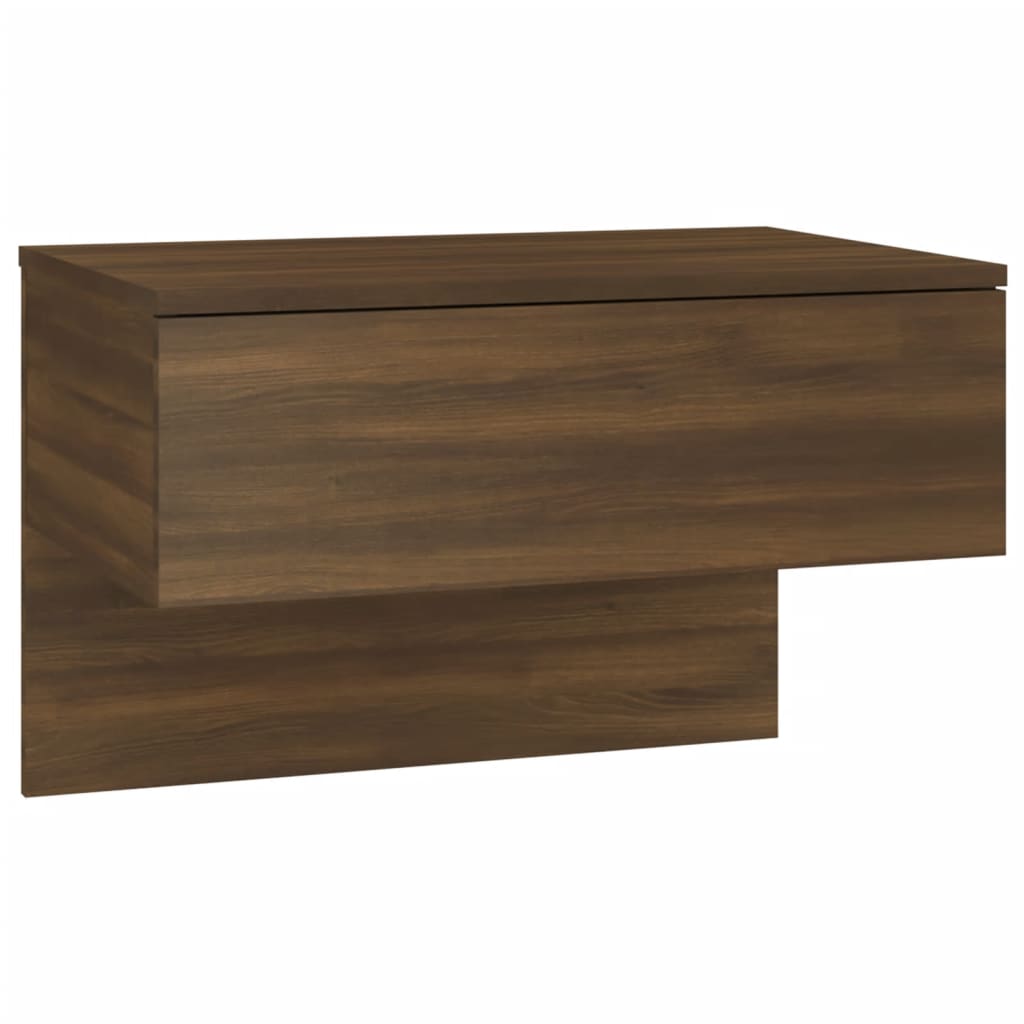 vidaXL Wall-mounted Bedside Cabinets 2 pcs Brown Oak