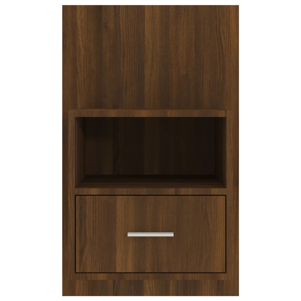 vidaXL Wall-mounted Bedside Cabinets 2 pcs Brown Oak