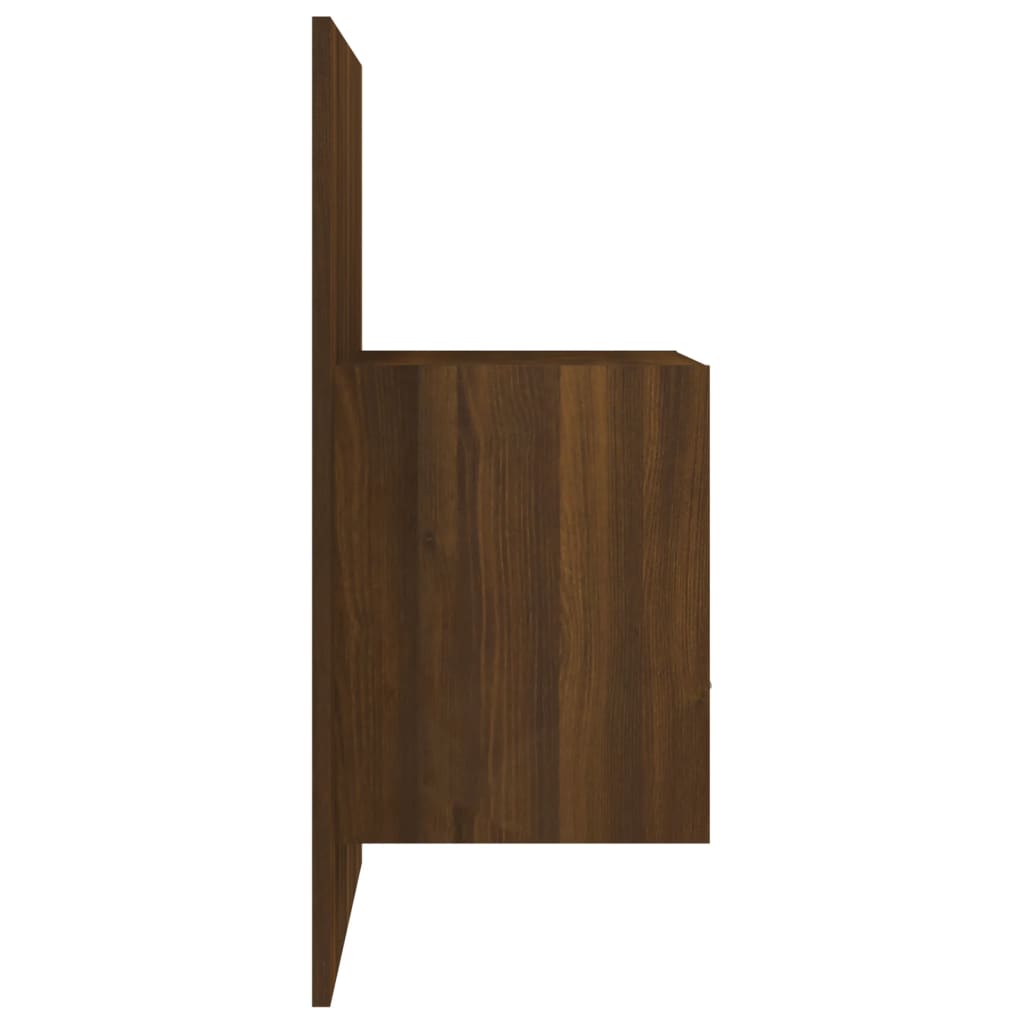 vidaXL Wall-mounted Bedside Cabinets 2 pcs Brown Oak