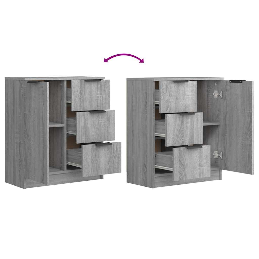 Sideboard Grey Sonoma 60x30x70 cm Engineered Wood