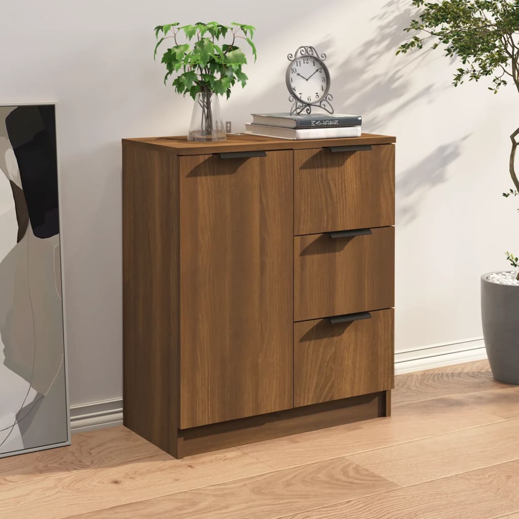 vidaXL Sideboard Brown Oak Engineered Wood