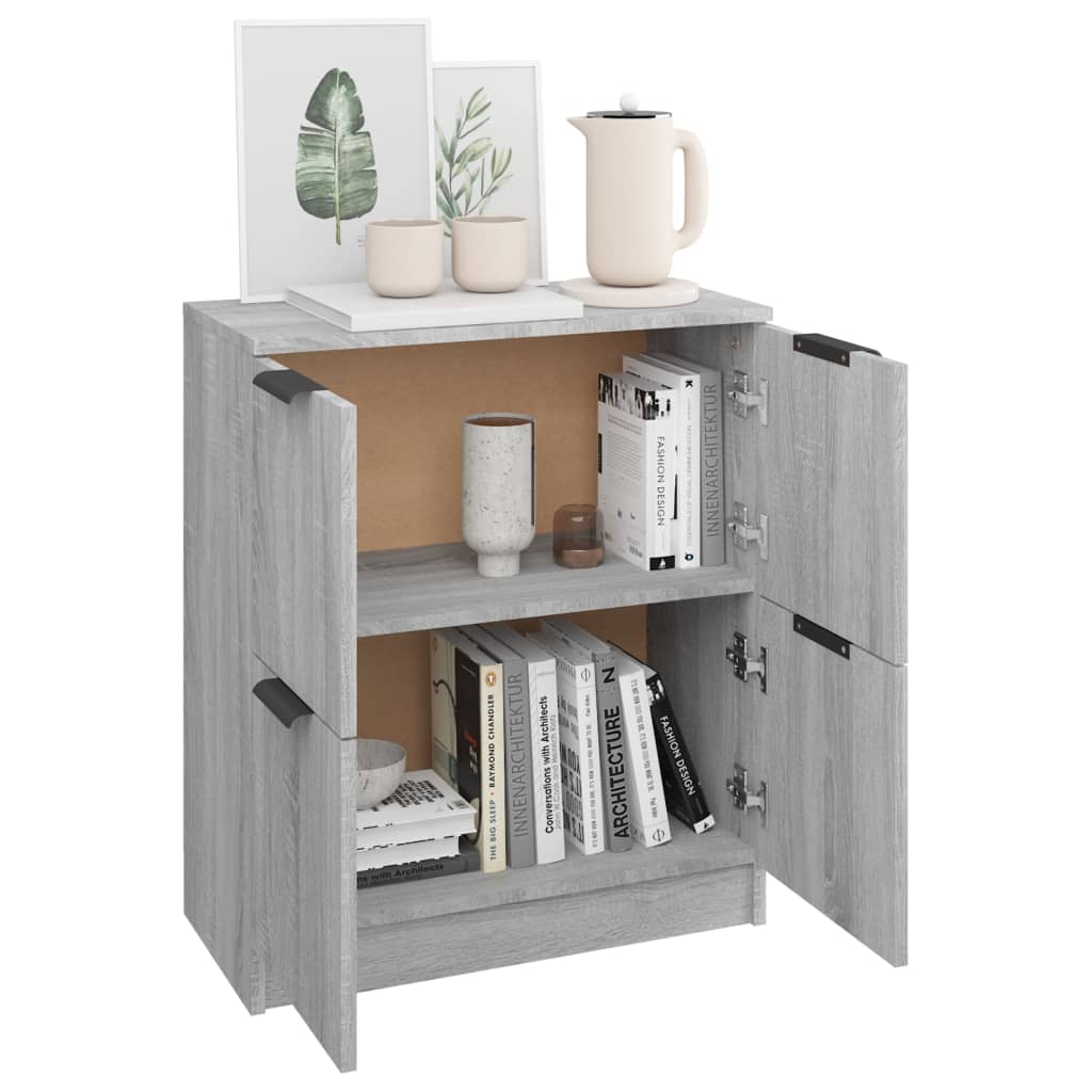 Sideboard Grey Sonoma 60x30x70 cm Engineered Wood