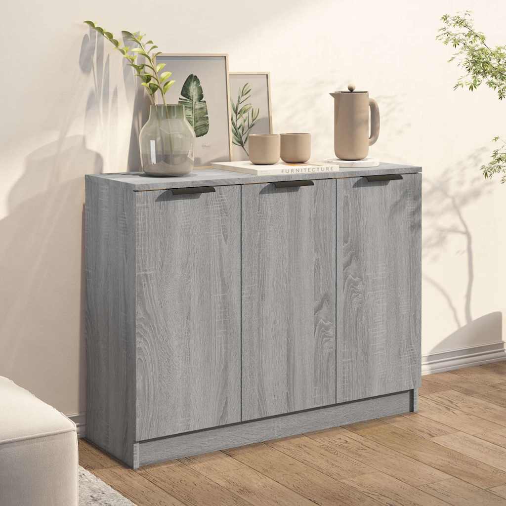 Sideboard Grey Sonoma 90,5x30x70 cm Engineered Wood