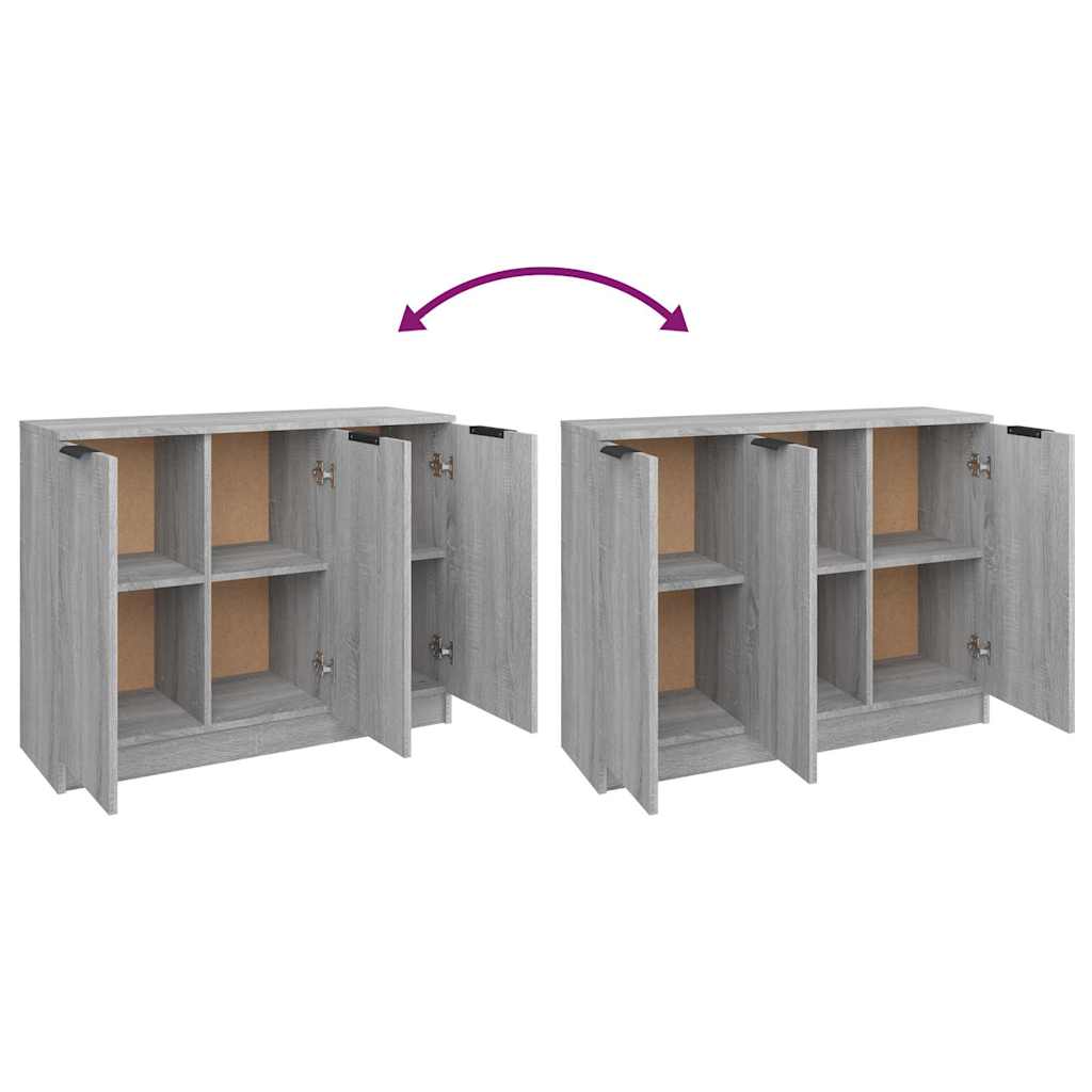 Sideboard Grey Sonoma 90,5x30x70 cm Engineered Wood