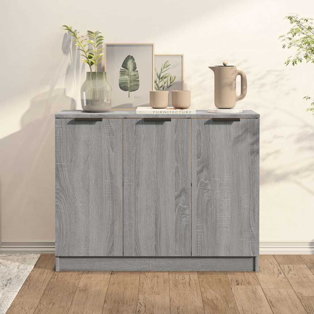 Sideboard Grey Sonoma 90,5x30x70 cm Engineered Wood