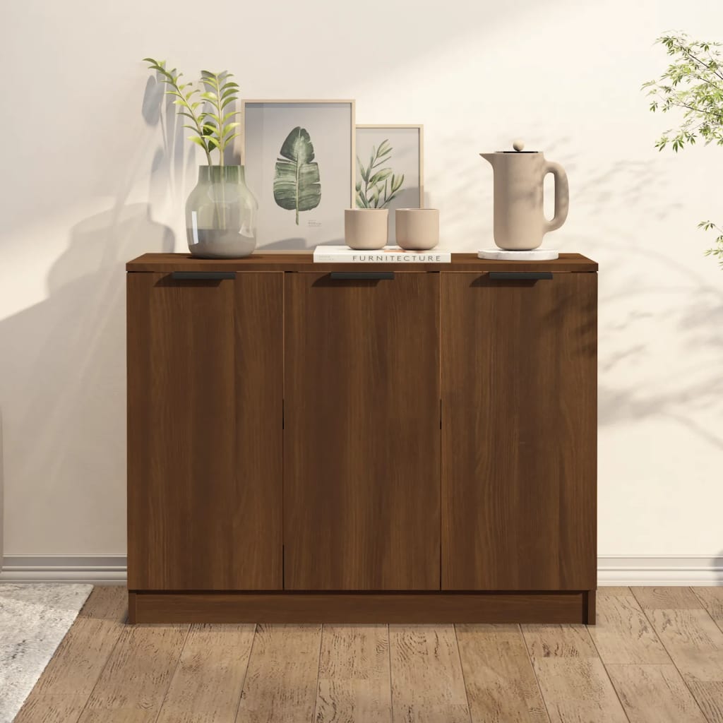 vidaXL Sideboard Brown Oak 90.5x30x70 cm Engineered Wood