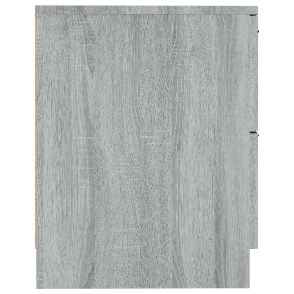Bedside Cabinets 2 pcs Grey Sonoma Engineered Wood