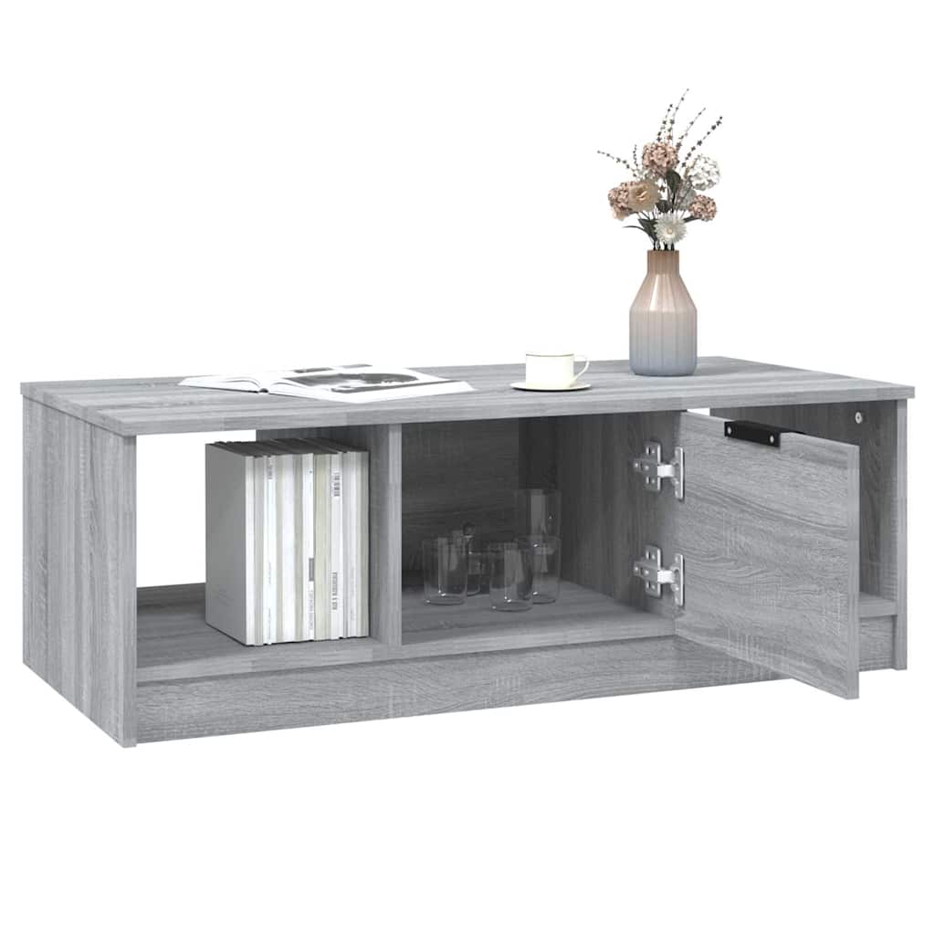Coffee Table Grey Sonoma 102x50x36 cm Engineered Wood