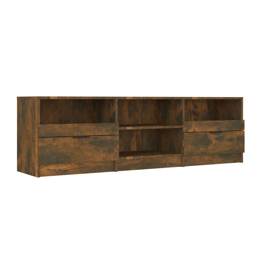 TV Cabinet | Smoked Oak | Engineered Wood | Large | TV Cabinet