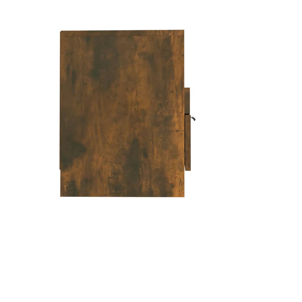 TV Cabinet Smoked Oak 150x33,5x45 cm Engineered Wood