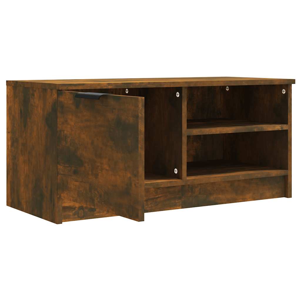 2 Piece TV Cabinet Set Smoked Oak 80x35x36,5 cm Engineered Wood